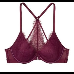 V-back Lightly Lined Plunge Bra